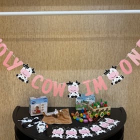 “Holy Cow I’m One” Gift Set item