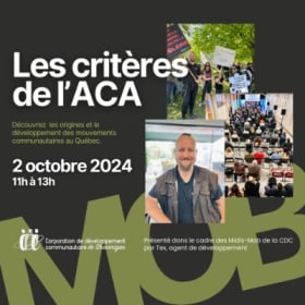 Membres - Les critères de l'ACA - 2 octobre 2024 item