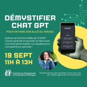 Démystifier Chat GPT - 19 septembre 2024 item