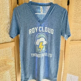 Spirit V-Neck Shirt-ADULT MEDIUM (blue) item