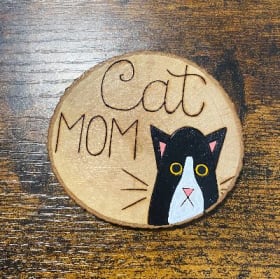 Cat Mom Magnet by Upcycling Soul item