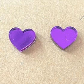 Purple Heart Earrings item
