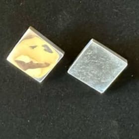 Item #014 - Sterling Silver 1" Square Earrings item
