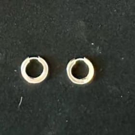 Item #013 - Sterling Silver Hinged Hoop Earrings item