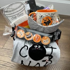 Halloween Crazy Cat Lady Gift Basket item
