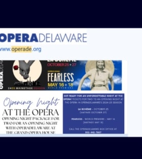 OperaDelaware - Opening Night for 2 Pkg ($200 value) item