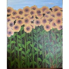 Item #017 - Painting/Collage by Linda Reid item