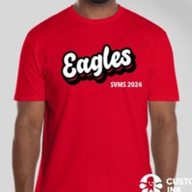 Shirt-#2) EAGLES SVMS - RED (medium) - SOLD OUT item