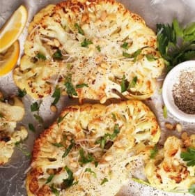 Lemon Pepper Cauliflower Steak Meal item