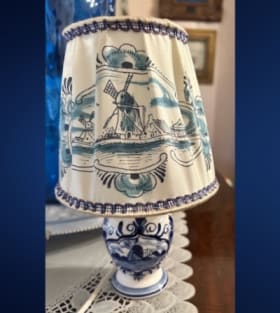 Two Vintage Delft Lamps ($90 combined value) item