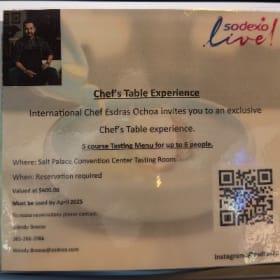 Chef's Table Experience: Chef Ochoa item