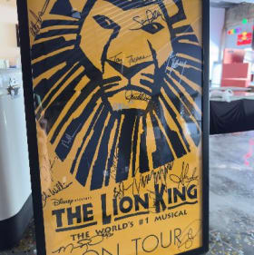 The Lion King: Cast Signed Show Poster item