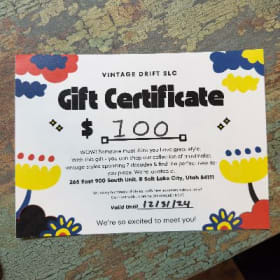 Vintage Drift SLC Gift Certificate item