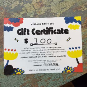 Vintage Drift SLC Gift Certificate item