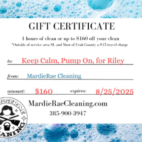 MardieRae Cleaning Certificate item