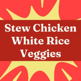 Stew Chicken with White Rice item