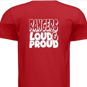 Adult S-Red & White Rangers Loud & Proud item