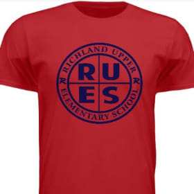 Adult XL-Red with navy RUES item