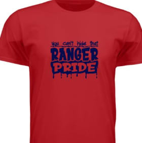 Adult L-Red with Navy Ranger Pride item