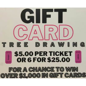 Gift Card Tree - Six (6) Tickets $25.00 item