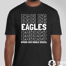 Shirt-#7)  EAGLES EAGLES EAGLES - BLK (small) - SOLD OUT item