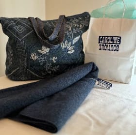 #14 - Cashmere Dress Topper and Johnny Was Bag item