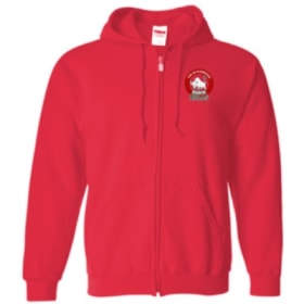 Small-Red Zip-Uo Hoodie item