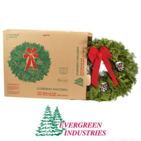 DIRECT SHIP - 25" Balsam Gift-Box Wreath item