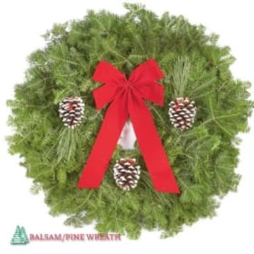 72" Balsam Pine Wreath item