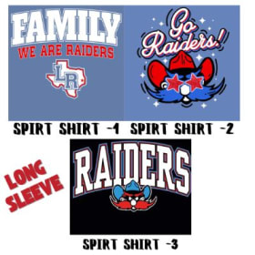 Spirt Shirts - 1,2,3 - Long Sleeve Shirts - Sizes - S-XL item