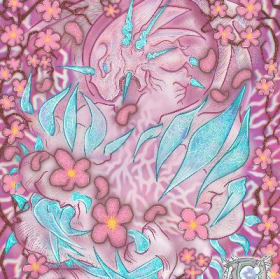 Cherry Blossoms and Blue Eyes - Framed Print item