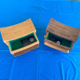 Set of 2 handmade wooden boxes item