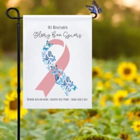 Personalized Remembrance Garden Flag item