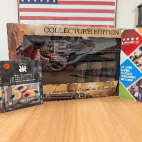 Revolver American Bourbon Whiskey, Recon Rings, and Landry's item