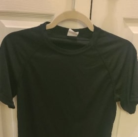 Black Augusta poly t-shirt YM item
