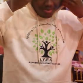 A.Y.E.S Embroidered cotton Hootie item