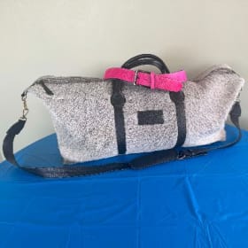 Sundance Peak Ranch Leather Cowhide Belt & Bag item