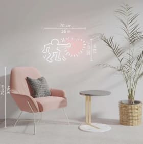 Keith Haring - Send Love Neon Light (value: $490) item