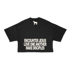 ON SALE - Black Chi Alpha Cropped T-shirt item