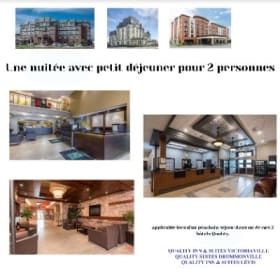Une nuitée avec petit déjeuner pour 2 personnes item