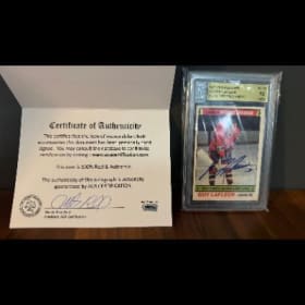 Carte de collection Autographiée par Guy Lafleur item