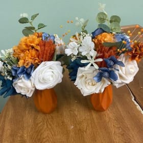 Two vases with flowers item