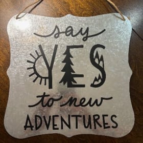Adventure Metal decor item