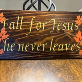Fall for Jesus Decor item