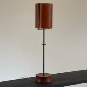 Chris Lehrecke Design - Mahogony Veneer Lamp (value $1,000) item
