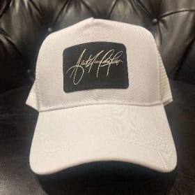 White Leather Patch Trucker (ALBERT item