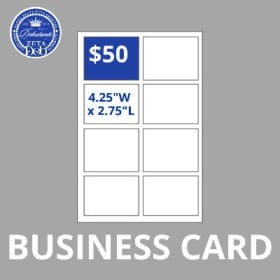 Business Card Ad item