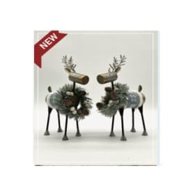 Direct Delivery - R5M - Gold & Silver  Reindeer Set item