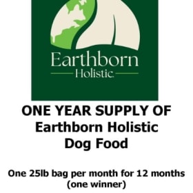 One year supply of Earthborn dog food item