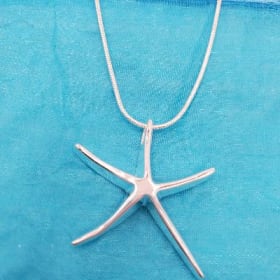 Silver Starfish Pendant item